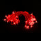 Small Red Silicon Flower 42 LED String Fairy Lights