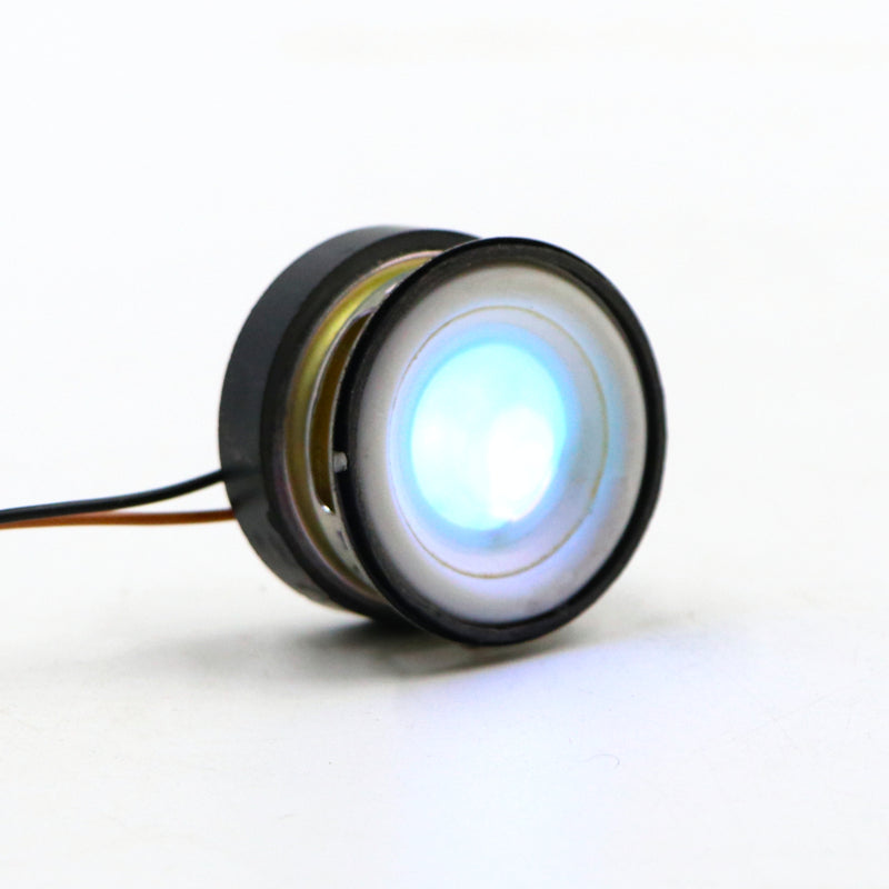 (Low Cost) White Speaker with Blinking LED 4Ohm 3watt [~1.6inch/~40mm] External Magnet Speaker