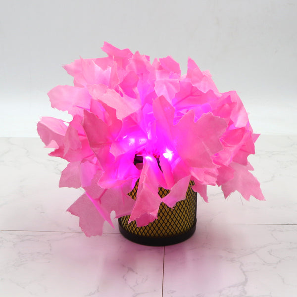 Big Pink Maple Leaf 38 LED String Fairy Lights