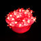 Small Red Silicon Flower 42 LED String Fairy Lights