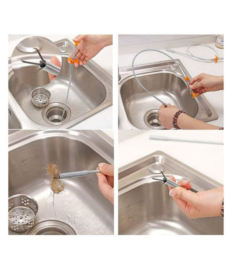 Pipe Cleaning Spiral 12 Metres Drain Cleaner Spiral Drain Cleaning with  Drill Tip Drain Snake Environmentally Friendly Pipe Spiral for Bathroom  Kitchen Sink Duct : : DIY & Tools