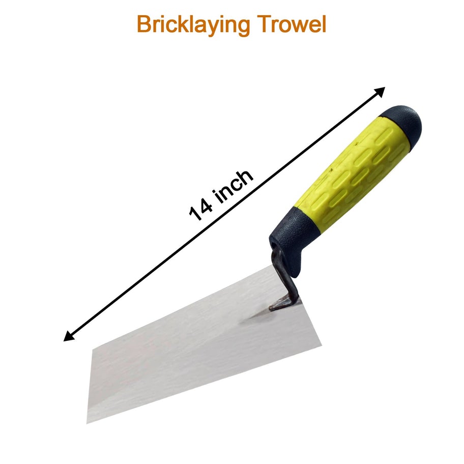 MT7 Masonry Finishing Trowel Square Toe Square Heel with Soft Grip Handle 13inch