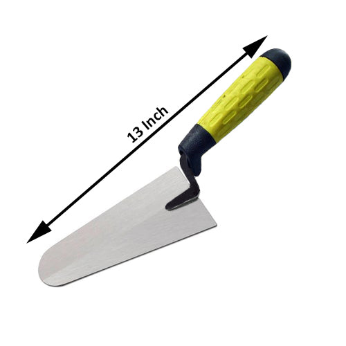 MT8 Masonry Gauging Trowel Round Toe Square Heel with Soft Grip Handle 13inch