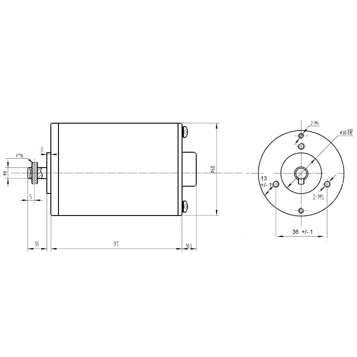 MY6812 150W 24V 2750RPM DC Motor for E-bike Bicycle