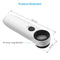 High Power 40x 2040 Lighted Magnifying Glass Hand Held Magnifier for Close Inspection of PCB.