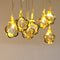 Diamond-in-Flower 14 LED Golden String Lights