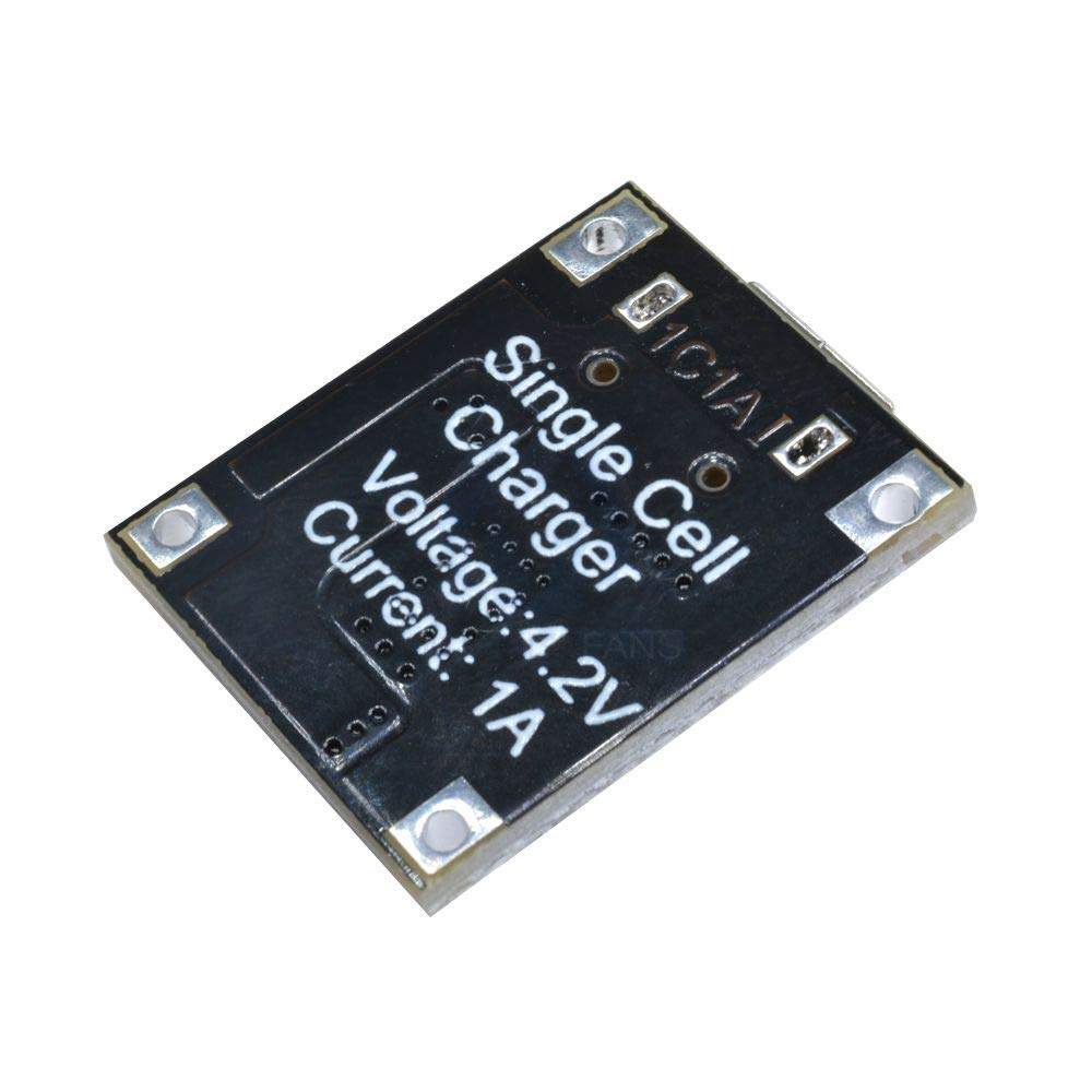 Aideepen 6pcs Type-C USB-C TC4056 5V 1A Li-Ion Lithium Battery Charging Board Charging Module with Dual Protection Functions