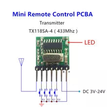 QIACHIP 433 mhz Mini Wireless RF Remote Control 1527 EV1527 Learning code 433mhz Transmitter For Gate garage door Alarm Light controller