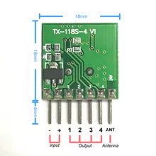 QIACHIP 433 mhz Mini Wireless RF Remote Control 1527 EV1527 Learning c
