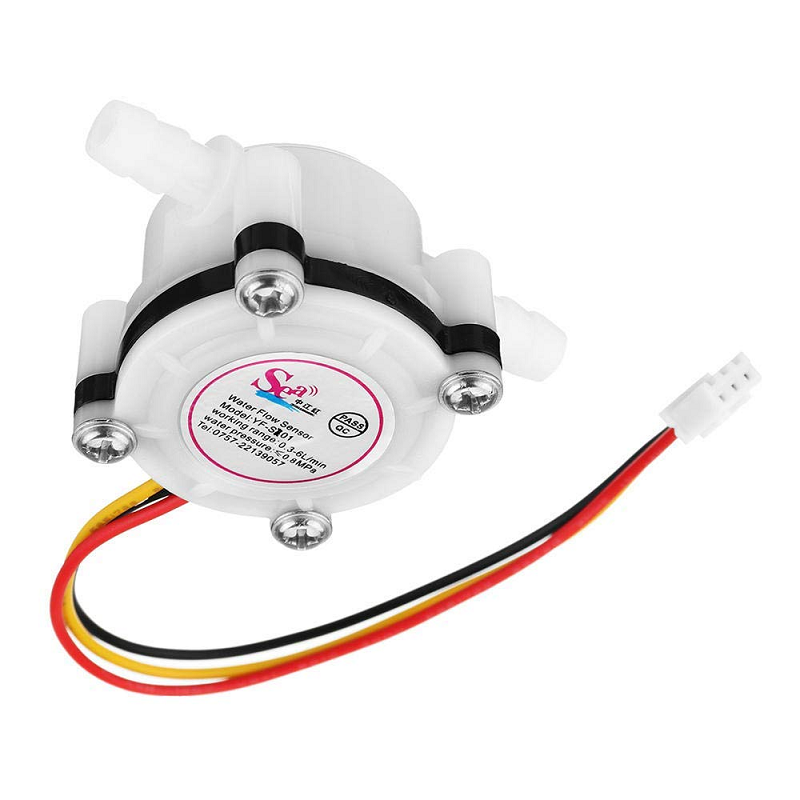 YF-S401 Water Flow Sensor Flowmeter 0.3-6L/min 3.5mm White