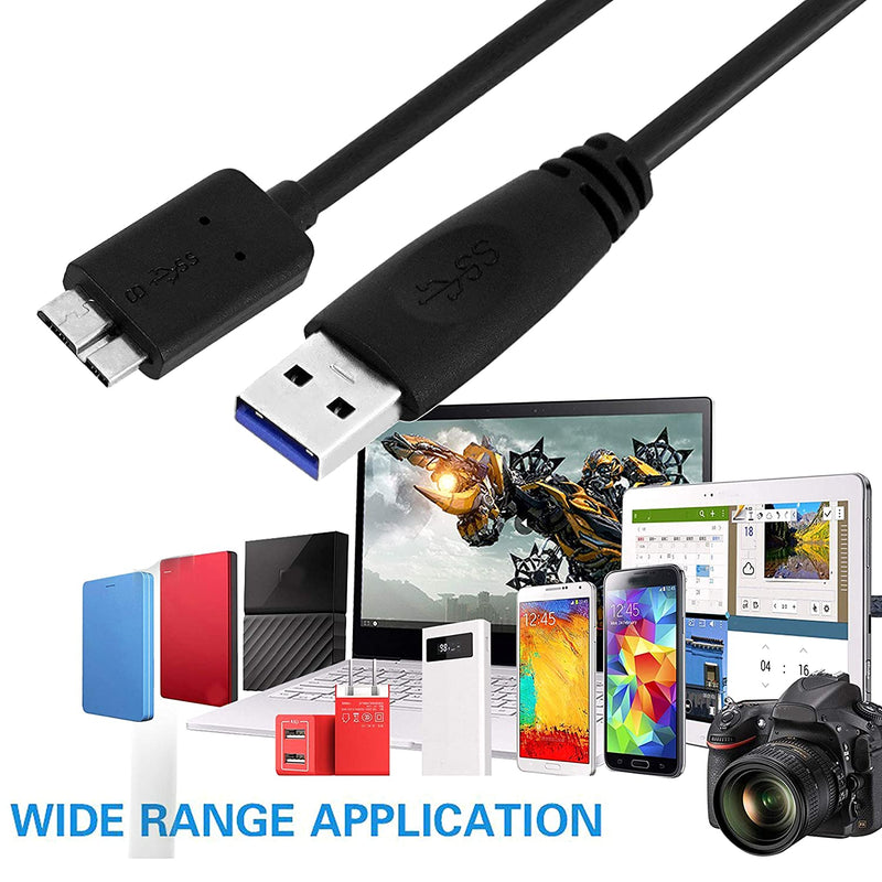 USB 3.0 Cable A to Micro B high Speed Data Transfer Cable for Portable External Hard Drive