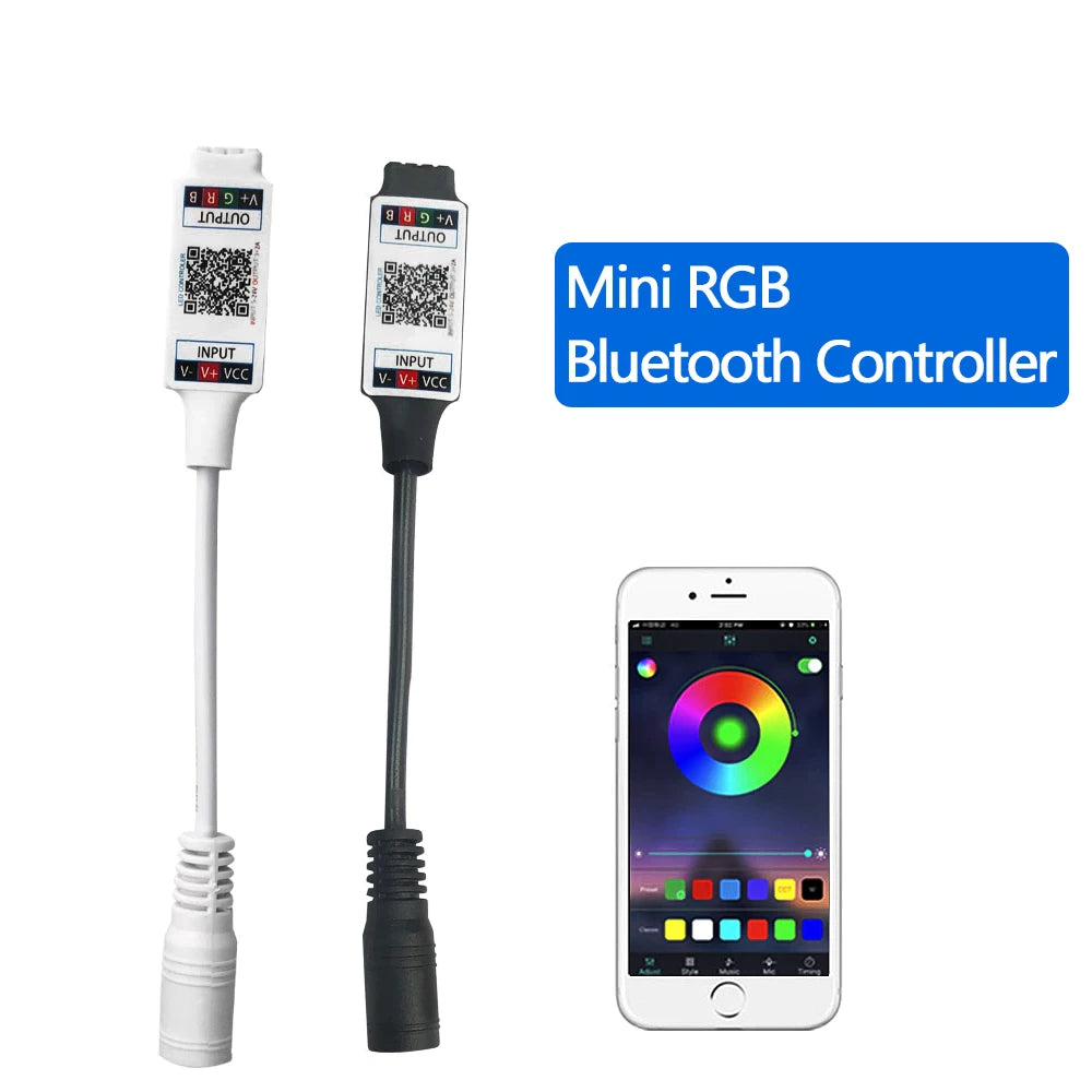 Programmable Bluetooth Led Controller 5v-24v LED RGB Bluetooth Controller for LED Strip 5050 3528 2835
