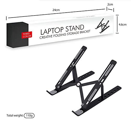 Plastic Laptop Stand for Table, Fits Tablet, Notebook, MacBook Upto 13.3 Inch with Adjustable Angle