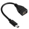 Mini USB Male to USB Female OTG Adapting Cable