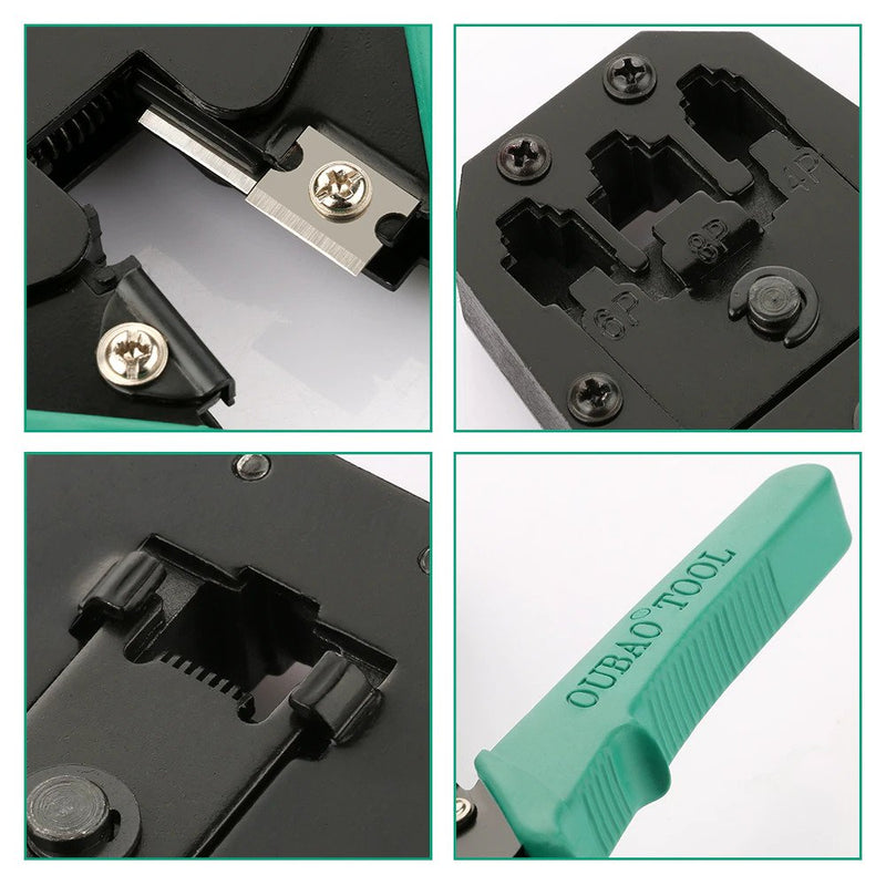Network Cutter 3-in-1 Modular Crimping Tool, LAN with Cable Cutter