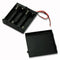 4xAA Battery Case Holder, Battery Holder Box with Cover ON/Off Switch With Wire