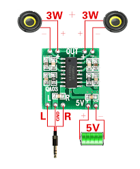 PAM 8403 ~5v 3Watt 2-Channel Stereo Audio Amplifier