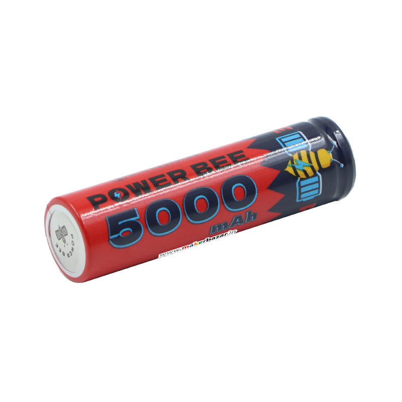 [OD] PowerBee: 5000mAh 3.7V 18650 Cell Li-ion Rechargeable Battery with Button Top