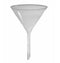 100mm Plain Plastic Translucent Funnel Dia:4in Height:6in