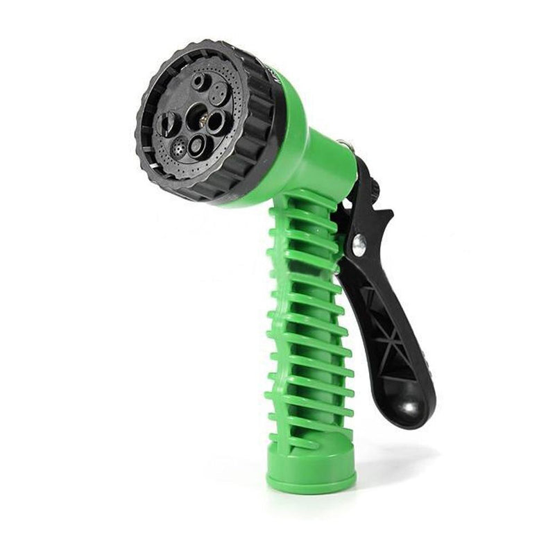 7-Way Garden Hose Nozzle Water Spray Gun Plastic Connector Tap Adapter Set