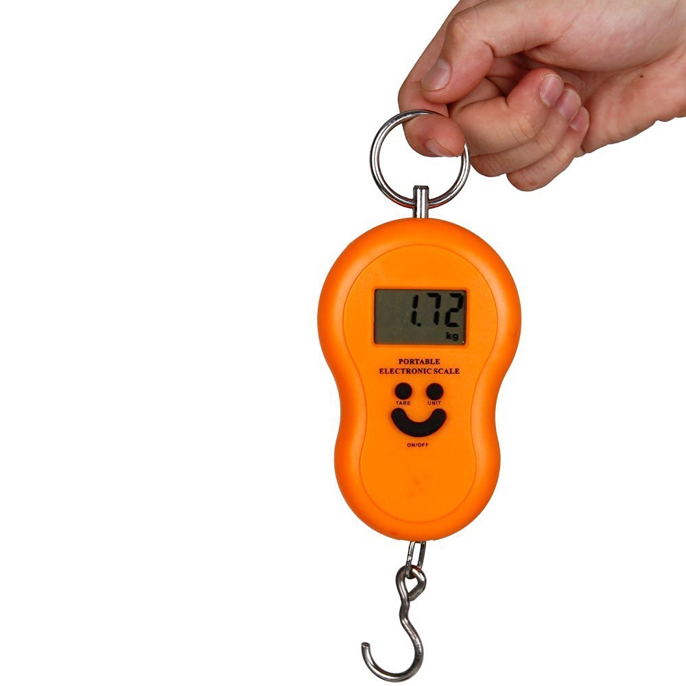 Weight Machine Mini Size 50kg 10g Portable Hanging Luggage Digital Smile Mini Weight Machine