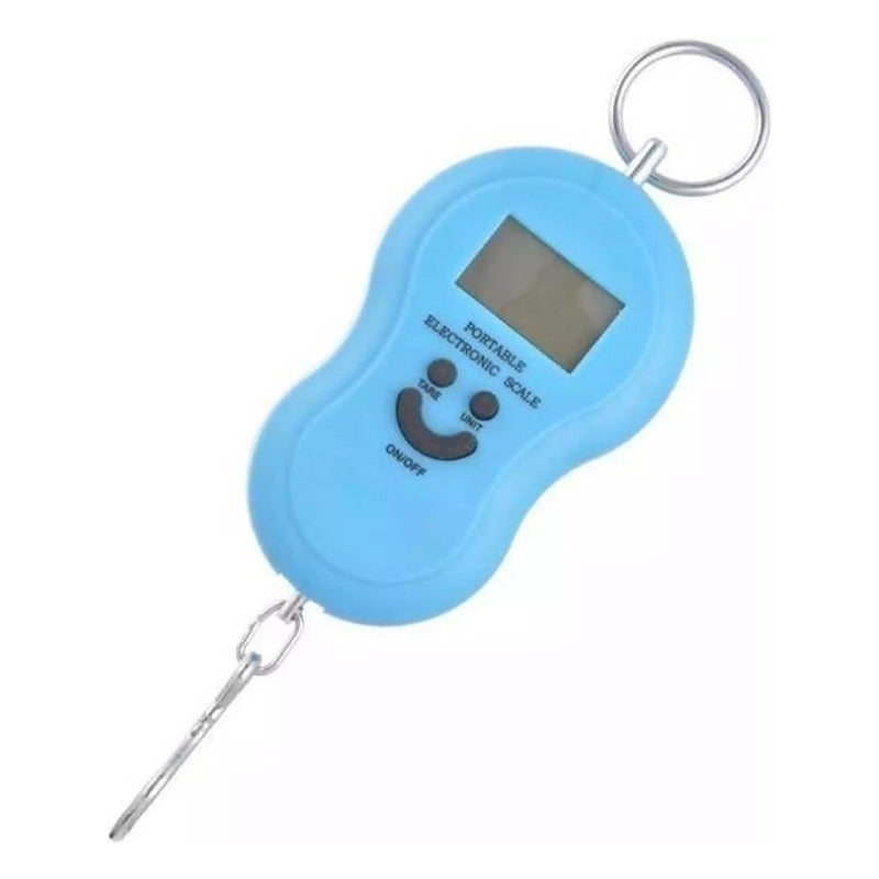 50kg 10g Portable Hanging Luggage Digital Smile Mini Weight Machine