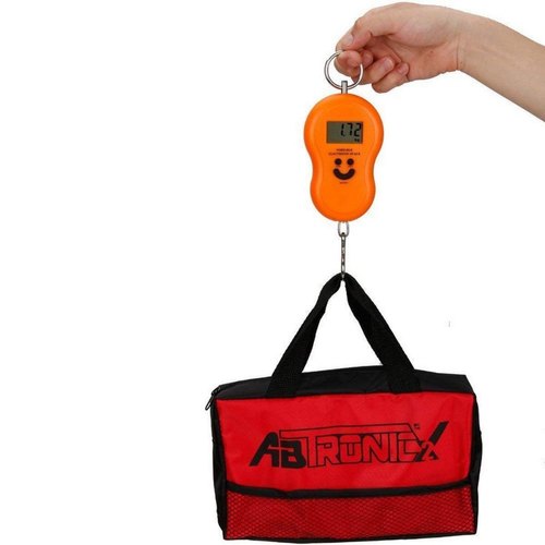 50kg 10g Portable Hanging Luggage Digital Smile Mini Weight Machine