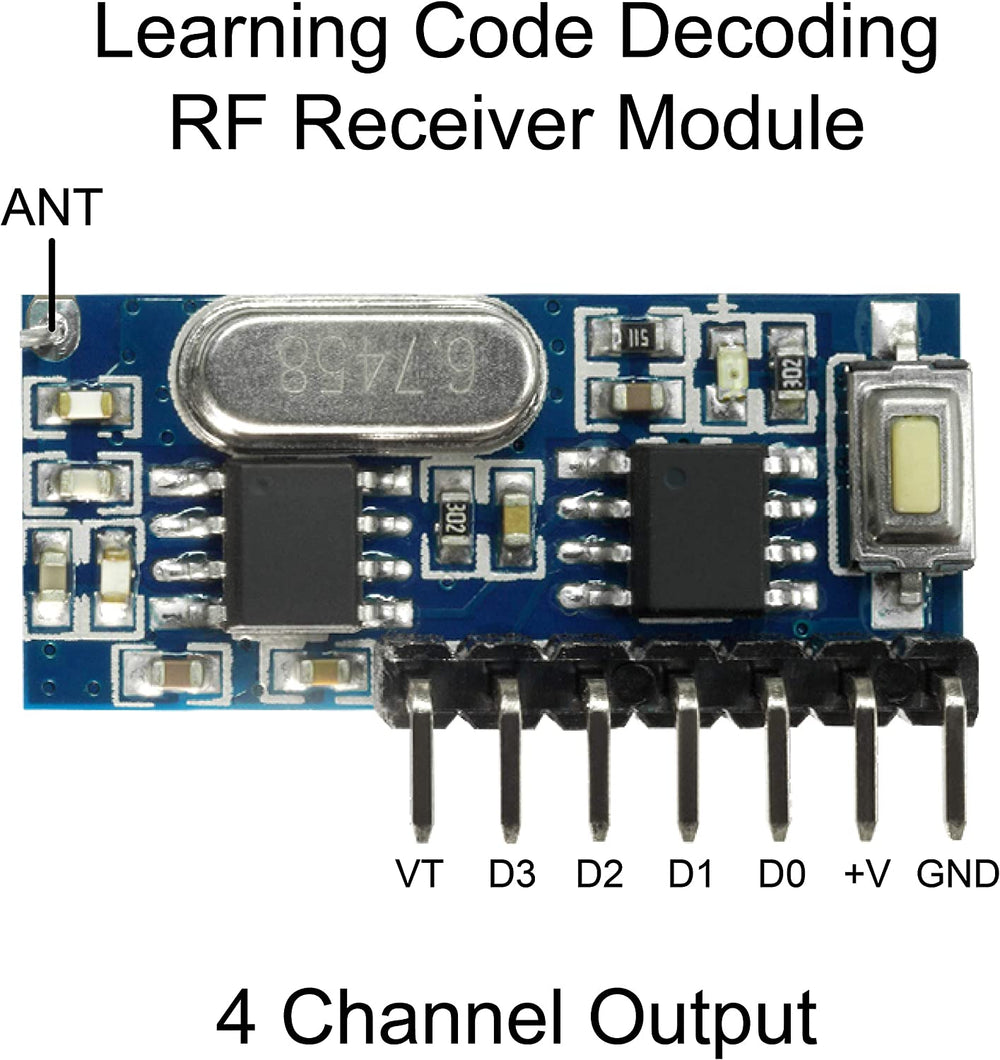 Rf Code Sensor Cost QIACHIP Wireless 433Mhz RF Module Receiver Remote Control Built-in Lea