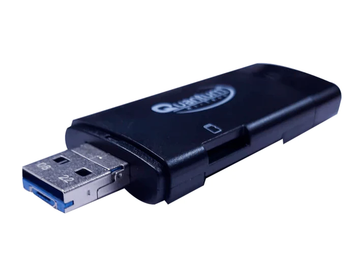 Quantum: QHM6570 3 in 1 SD Card Reader | USB Type C, USB 3.0 and Micro USB, OTG, Memory Card