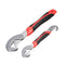 Adjustable Universal Quick Snap N Grip Wrench Spanner Set Tools