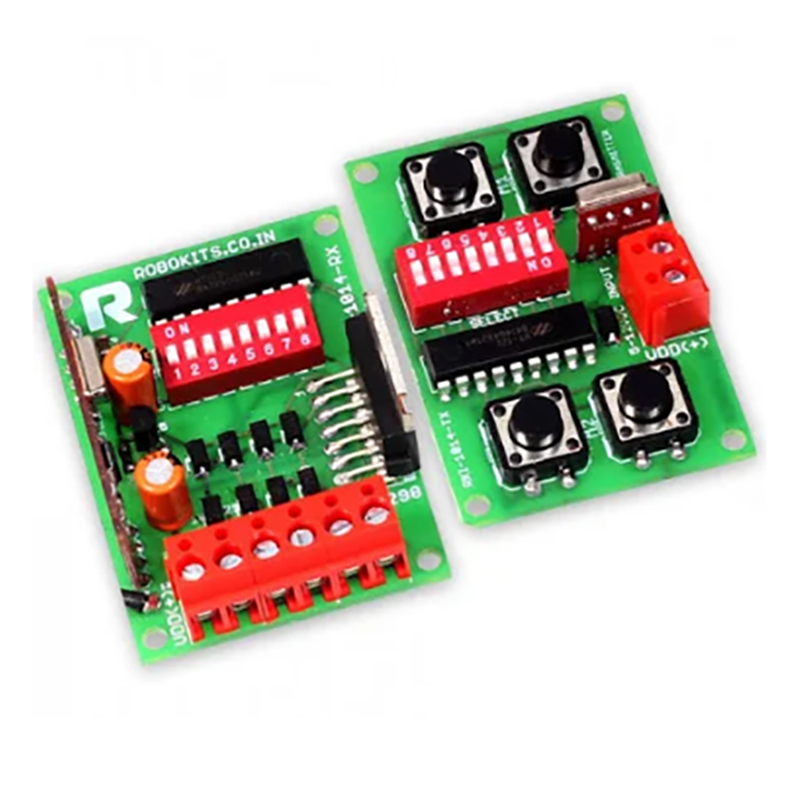 RF 60 Meter Four Channel Remote +  2A Dual Motor Driver