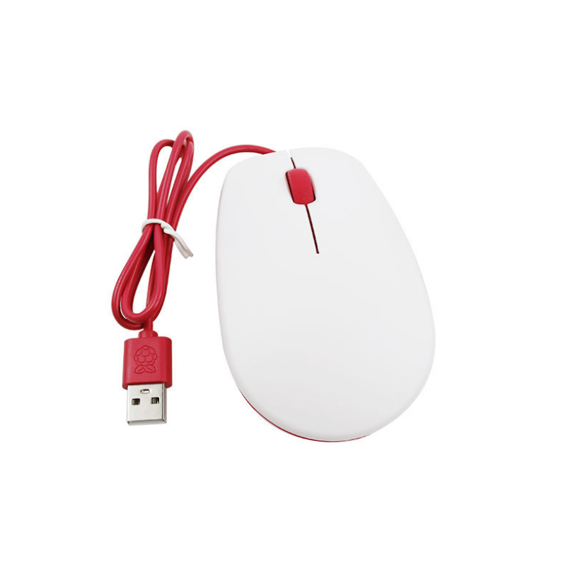 Raspberry Pi Official Mouse-Red/White