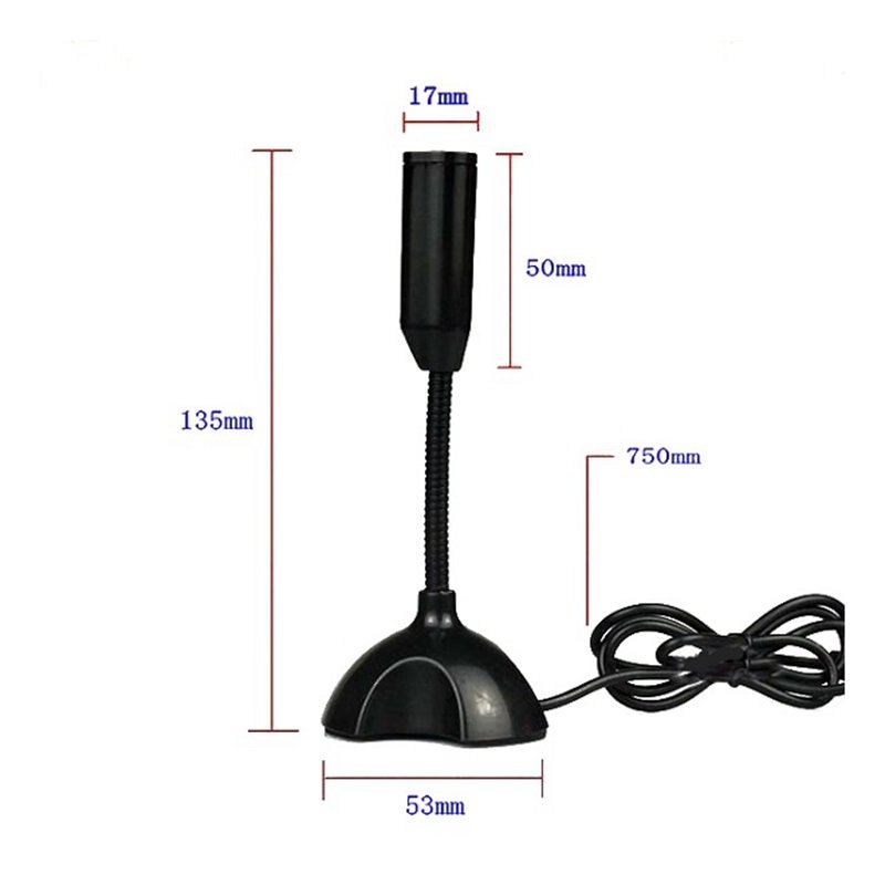 USB Wired Microphone with Stand for Desktop/ Raspberry PI