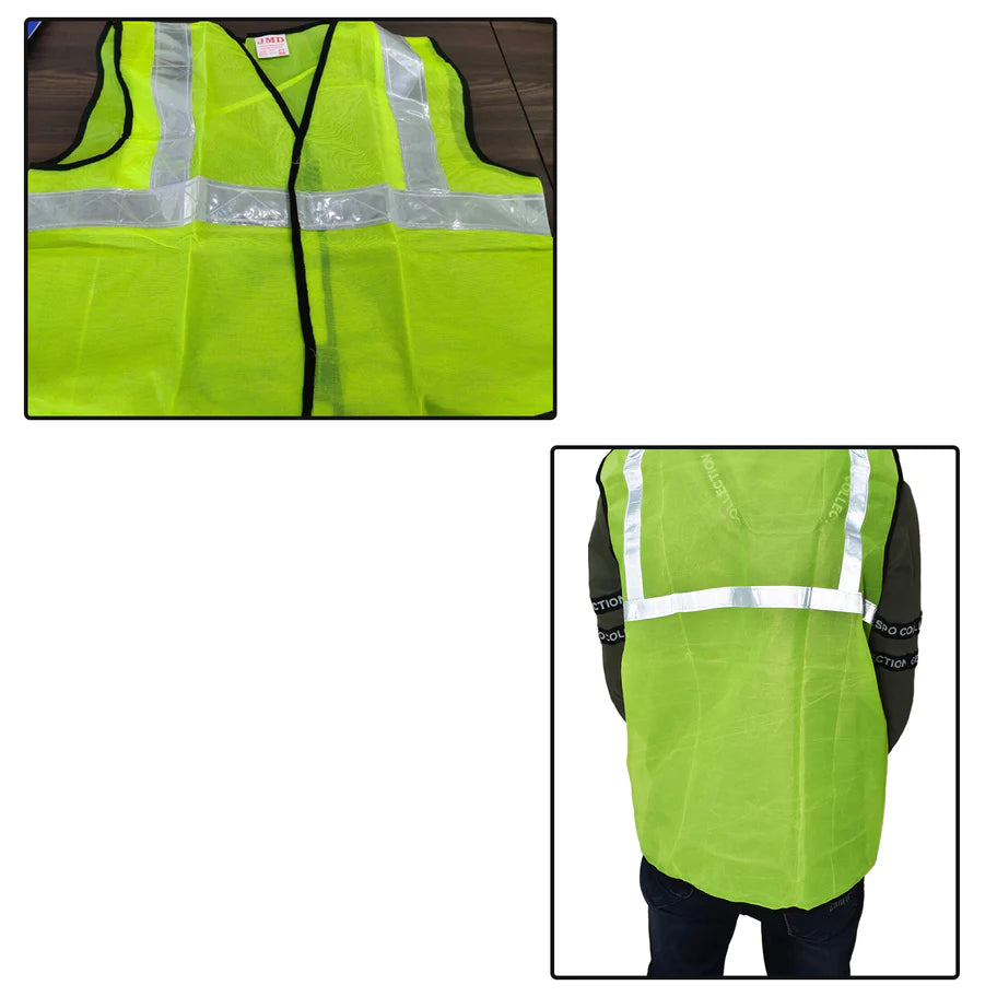 Generic: Reflective Tape Safety Jacket - Green