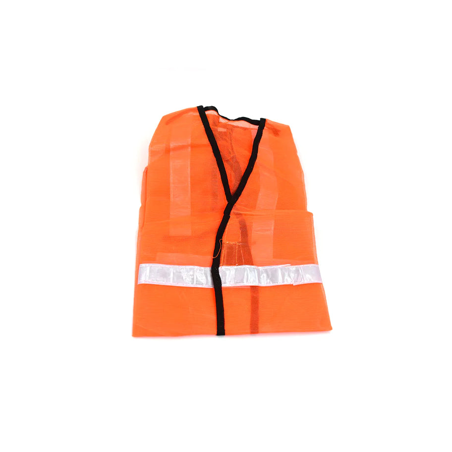Buy Areevanz 240 GSM Cotton Orange Safety Jacket for Men & Women with 2  inch High Visible Reflective Double Line Tape, Size: M Online At Price ₹618