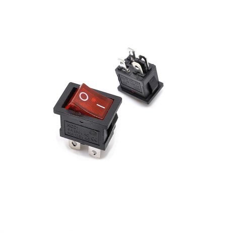 KCD1 6A 4-Leg 250V SPDT ON-OFF Rocker Switch with Light