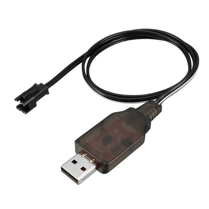 USB Charging Cable including Charging Protection BMS with SM 2P Plug for Ni-CD/Ni-MH Battery RC Cars/ DIY