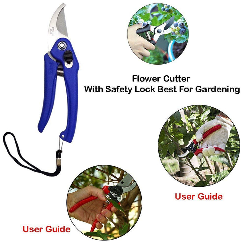 Professional Pruning Shears Effort Less Garden Clipper with Stainless Steel Sharp Blade