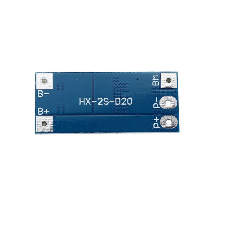 [Type 1] HX-2S-D20 7.4V BMS 2S 20A 18650 Lithium Battery Protection Board