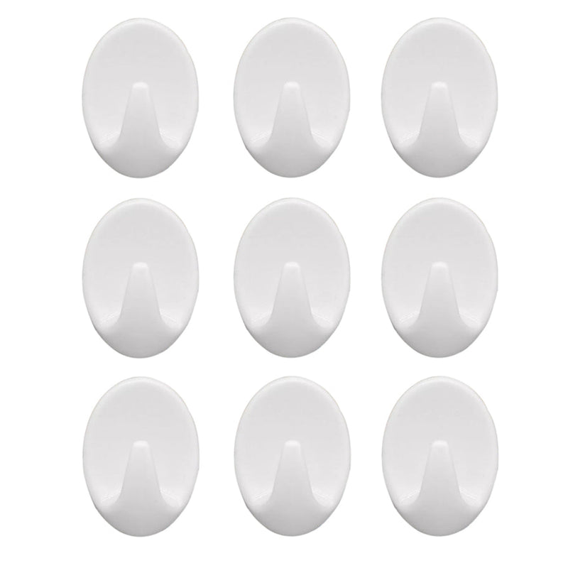 9pcs Self Adhesive Hooks for DIY Projects/ Home Use