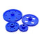 4pcs Blue Plastic Gear 60 Tooth + 50 Tooth + 36 Tooth + 24 Tooth Combo