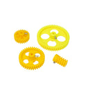 4pcs Yellow Plastic Gear 56 Tooth + 38 Tooth + 26 Tooth + 6 Tooth Combo