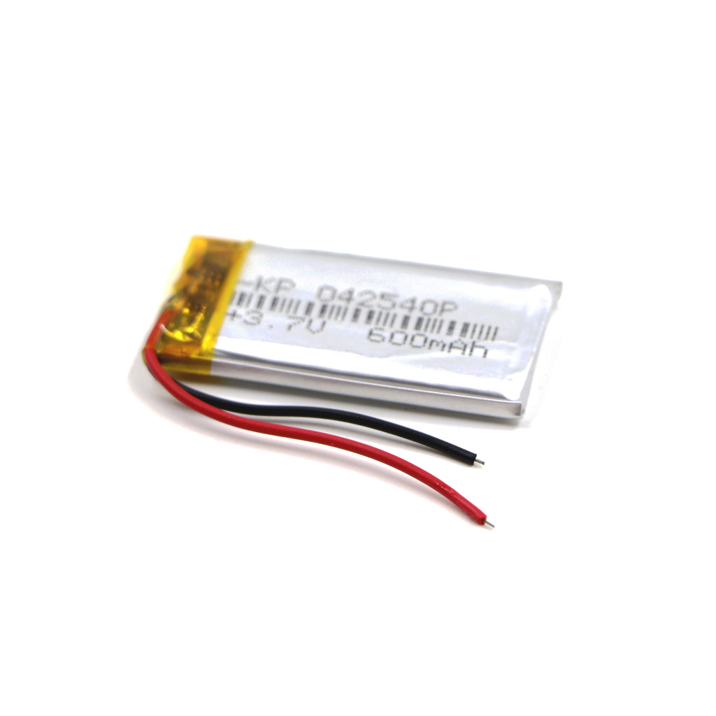 KP: 402540 Lipo Battery - Single Cell 3.7 V 600mAh Lithium Polymer Battery