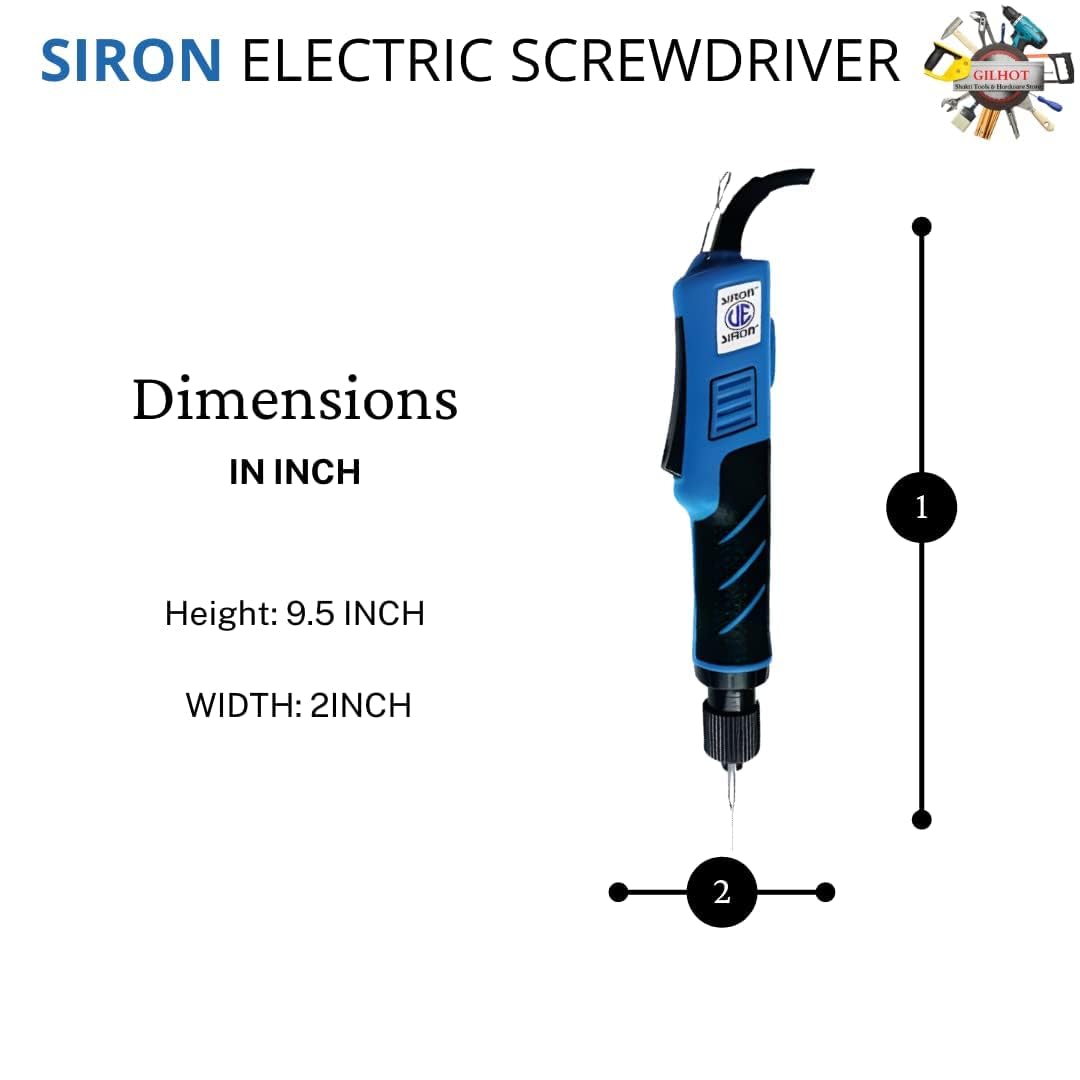 Siron: ESD02 1400rpm Electric Screw Driver Bit-Size: 6mmì