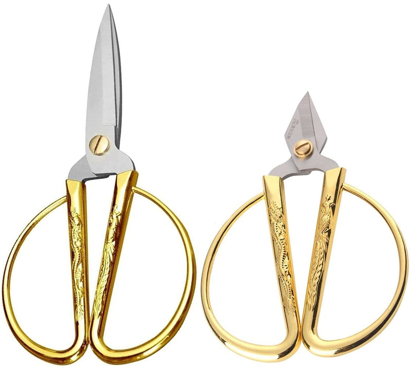 Stainless Steel Tailoring Scissors In Two Sizes 7.5 & 4.8 Inch (Set Of 2)