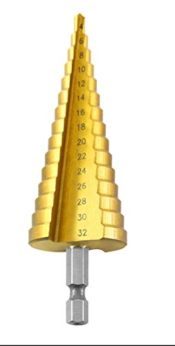 [High Quality] HSS Step 3 Drill Bits Set Power Tools Step Drill 4-12/4-20/4-32mm Cone Titanium Coated Metal Hole Cutter Tools