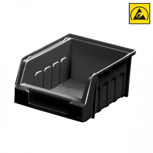 Alkon: SB 1-C Conductive ESD Supra Bin 125mm X 100mm X 60mm