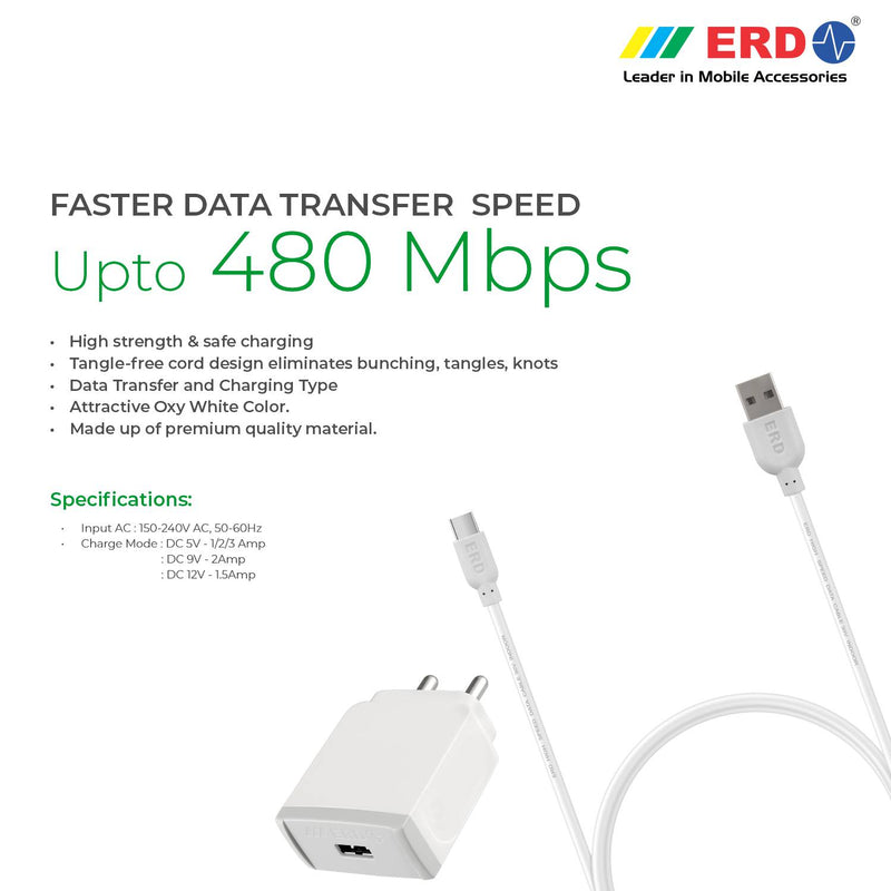 Buy Micro USB 150 Tangle-Free Cable with 2.4 A Fast Charging & 480mbps Data  Transmission Online