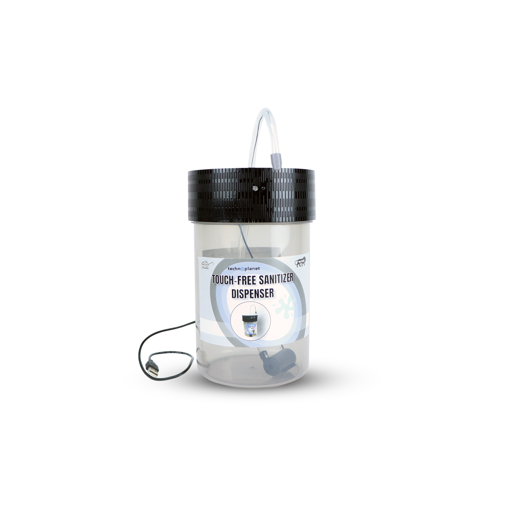 Touch-Free Automatic Sanitizer Dispenser with USB Cable. Only Indoor Use(without sanitizer).