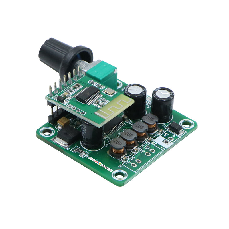 Amplifier: TPA3110 30W (15W+15W) Digital Stereo Audio Power Amplifier Board Module With On board Bluetooth and Volume Knob.